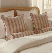 Striped Cotton Bolster Pillow