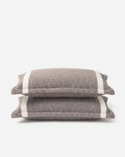 Striped Microfiber Pillow Sham Set