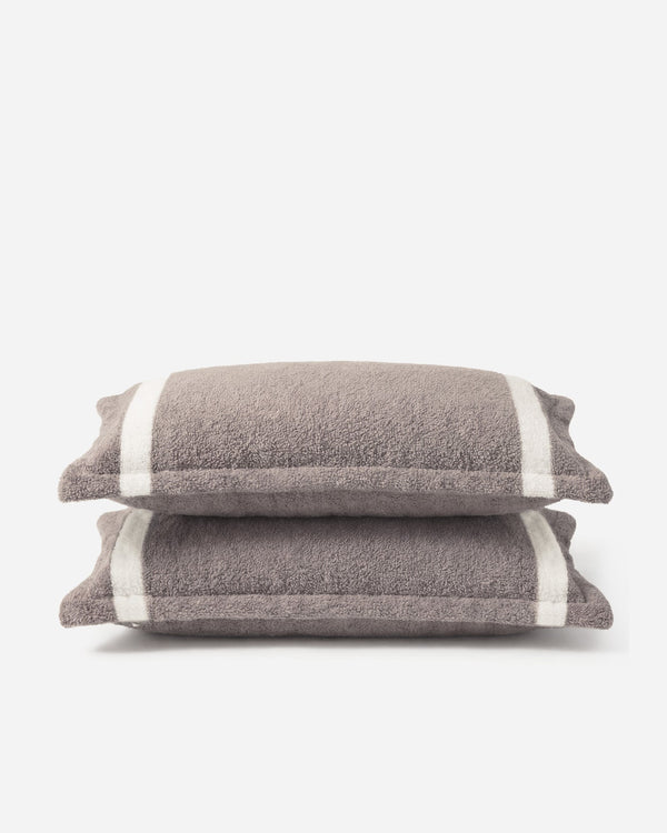 Striped Microfiber Pillow Sham Set