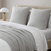 Bouclé-Texture Oversized Bed Blanket