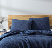 Waffle Bamboo Viscose Pillowcase Sham Set