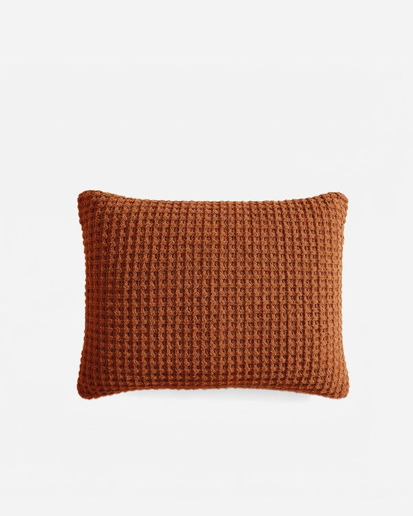 Waffle-Knit Pillowcase Sham Set
