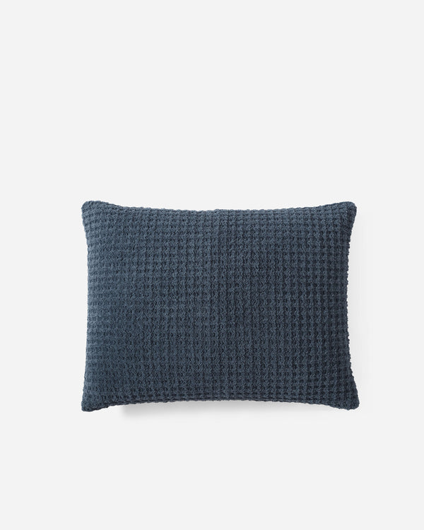 Waffle-Knit Pillowcase Sham Set