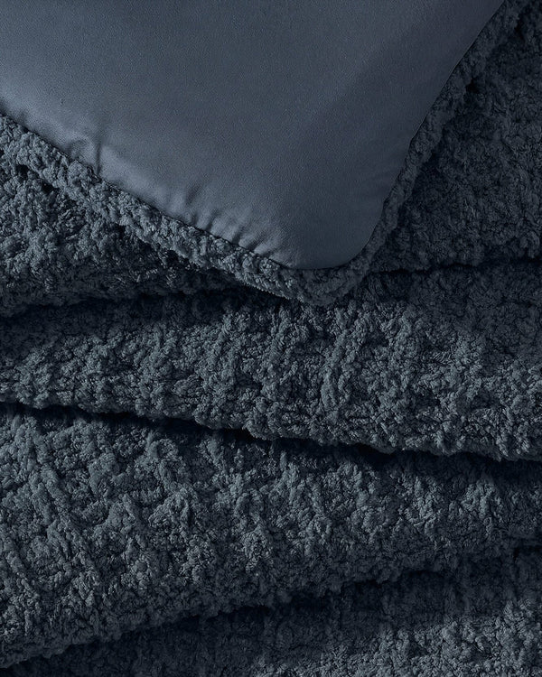 Waffle-Texture Comforter and Sham Bundle