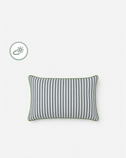 Striped Water-Resistant Outdoor Lumbar Pillow