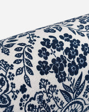 Floral Print Cotton Bolster Pillow