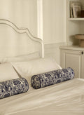 Floral Print Cotton Bolster Pillow