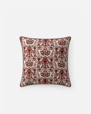 Floral Tile Cotton Throw Pillow