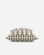 Triangle Grid Cotton Throw Pillow, 22 x 22 in