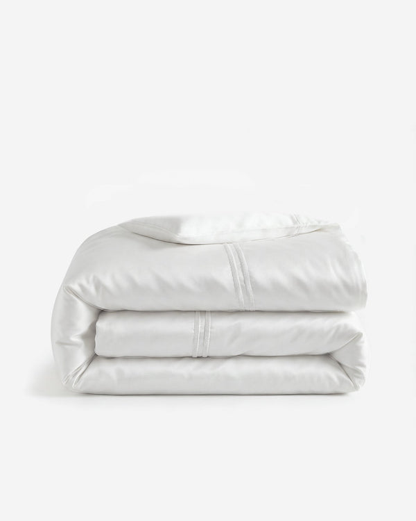 Cotton Sateen Embroidered Duvet Cover