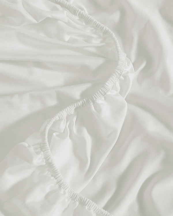 Cotton Sateen Fitted Sheet Set