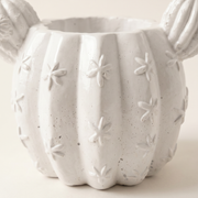 Sculptural Gypsum Barrel Cactus Planter