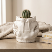 Gypsum White Hoodie Planter