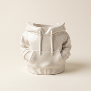 Gypsum White Hoodie Planter