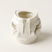 Gypsum White Hoodie Planter