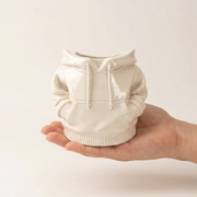 Gypsum White Hoodie Planter
