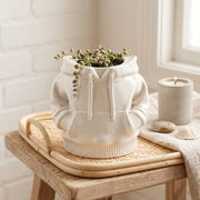 Gypsum White Hoodie Planter
