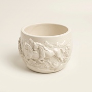Bas-Relief Horse Gypsum Planter