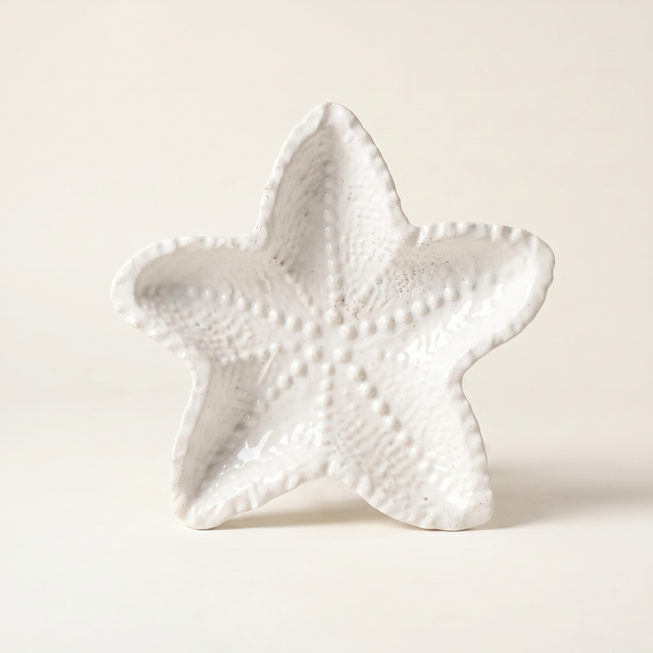 Top view of Cast Gypsum Starfish Catchall Tray
