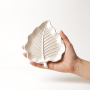 Cast Gypsum Leaf Catchall Tray