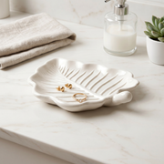 Cast Gypsum Leaf Catchall Tray