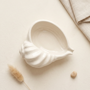 Gypsum White Shell-Form Catchall Bowl