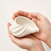 Gypsum White Shell-Form Catchall Bowl