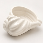 Gypsum White Shell-Form Catchall Bowl