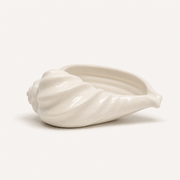 Gypsum White Shell-Form Catchall Bowl