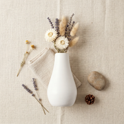 Hand-Cast Gypsum Milk Bottle Vase