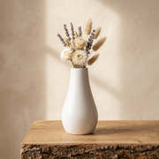 Hand-Cast Gypsum Milk Bottle Vase