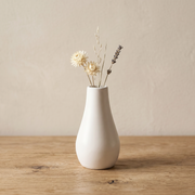 Hand-Cast Gypsum Milk Bottle Vase