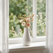 Hand-Cast Gypsum Milk Bottle Vase