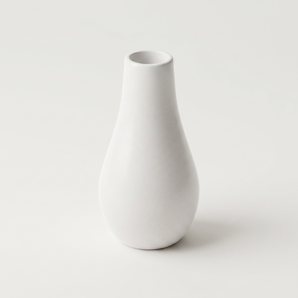 Hand-Cast Gypsum Milk Bottle Vase