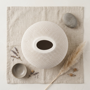 Honeycomb Relief Gypsum Teardrop Vase
