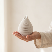 Honeycomb Relief Gypsum Teardrop Vase