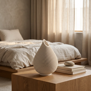 Honeycomb Relief Gypsum Teardrop Vase