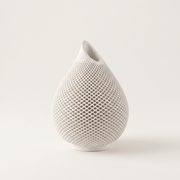 Honeycomb Relief Gypsum Teardrop Vase
