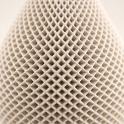 Honeycomb Relief Gypsum Teardrop Vase