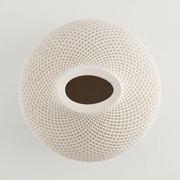 Honeycomb Relief Gypsum Teardrop Vase