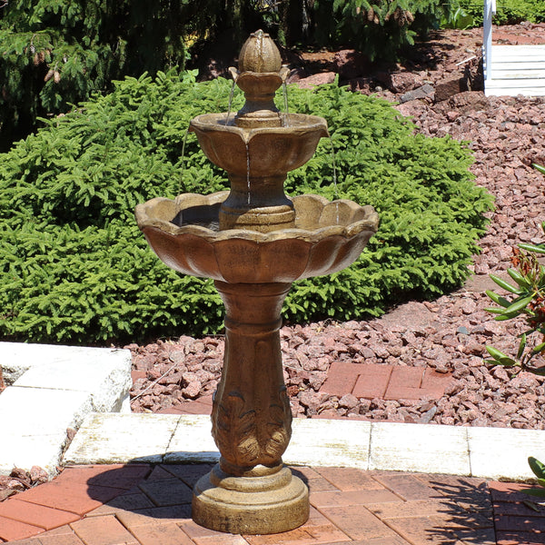 Two-Tier Resin Outdoor Fountain