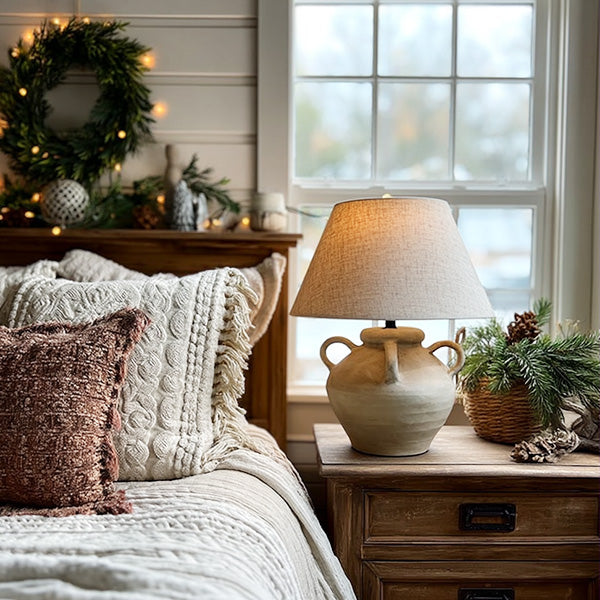 Artisan Inspired Round Table Lamp