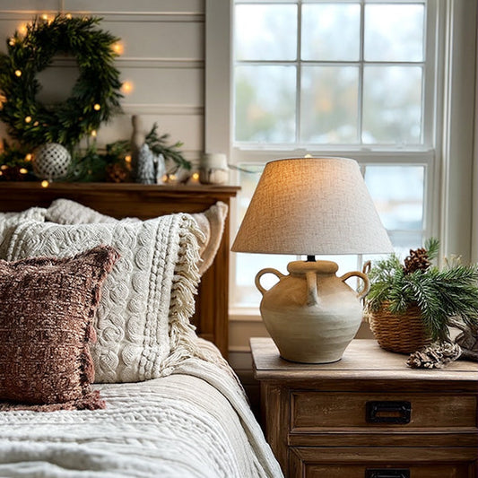 Artisan Inspired Round Table Lamp