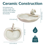Glazed Ceramic Fish Garden Fountain