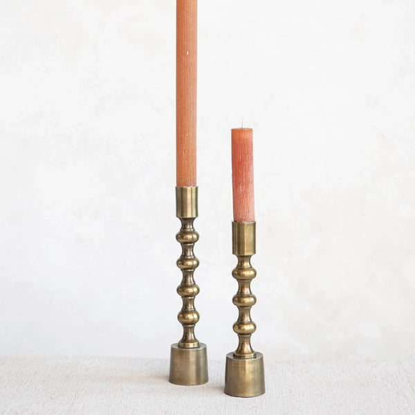 Taper Candle Holders, Antique Gold Finish, Set of 2 — alternate size or scent variant from the same series