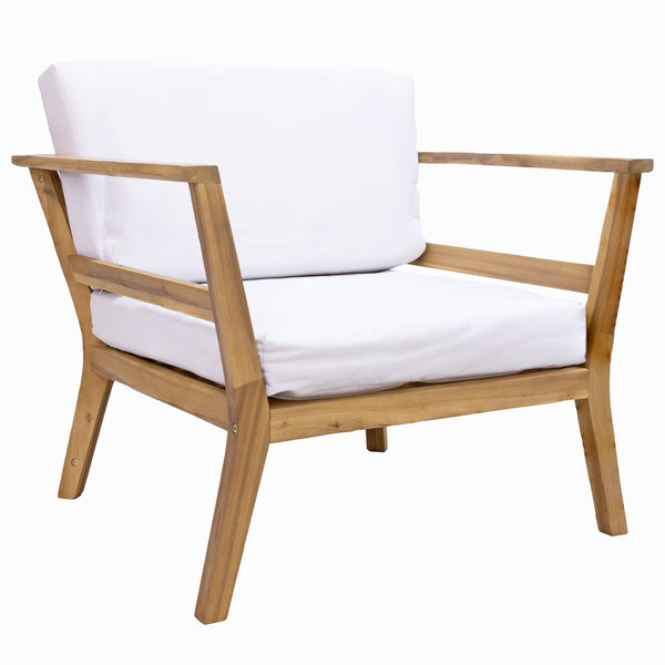 Acacia Wood Outdoor Club Armchair