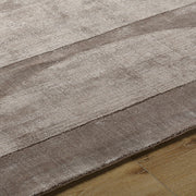 Taupe Geometric Arch Viscose Area Rug