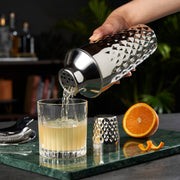 Faceted Stainless Steel Cocktail Shaker