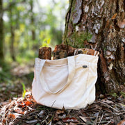 Organic Canvas Zip Tote Bag