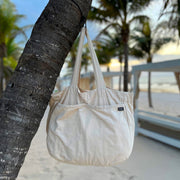 Organic Canvas Zip Tote Bag